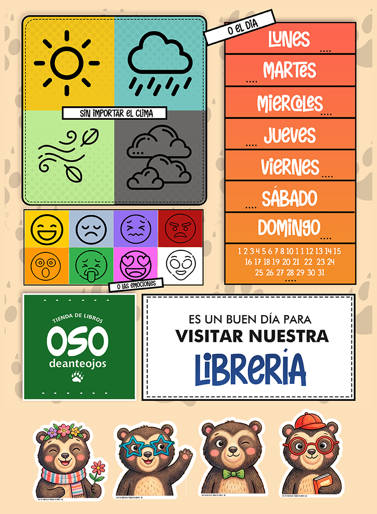 poster un buen dia para visitar nuestra librería